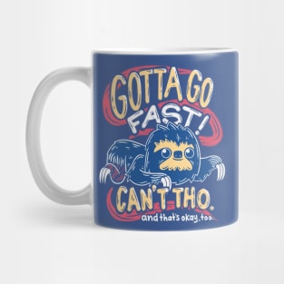 Retro Gaming Gotta Go Fast Sloth Mug